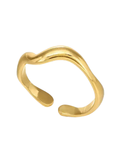ANILLO WAVY GOLD