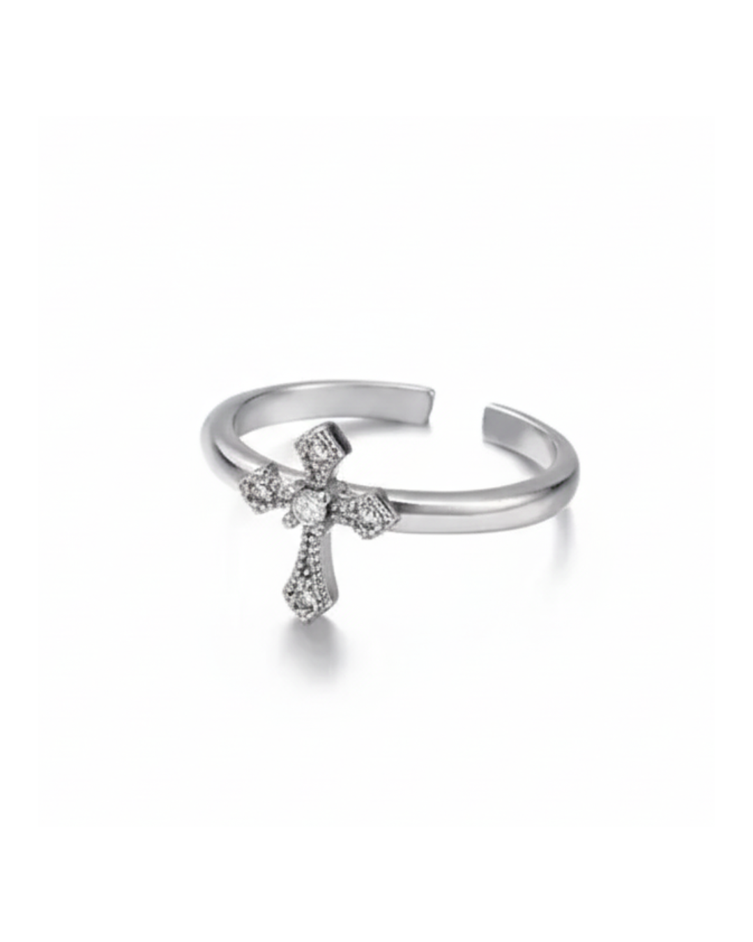 ANILLO CRUZ SILVER