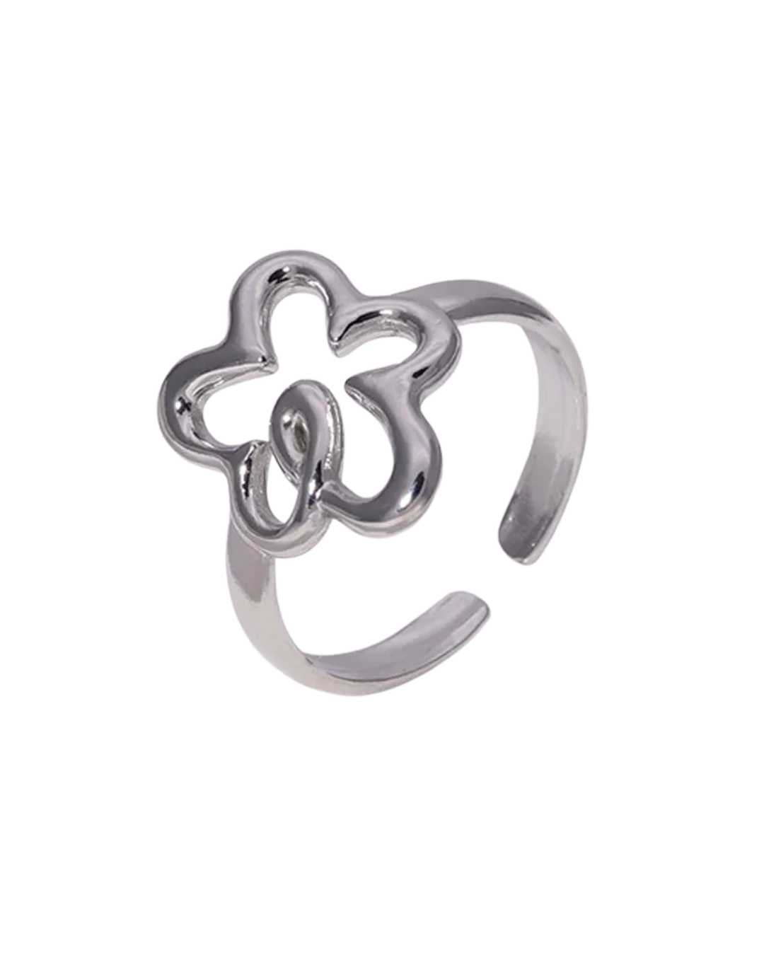 ANILLO FLOWER SILVER