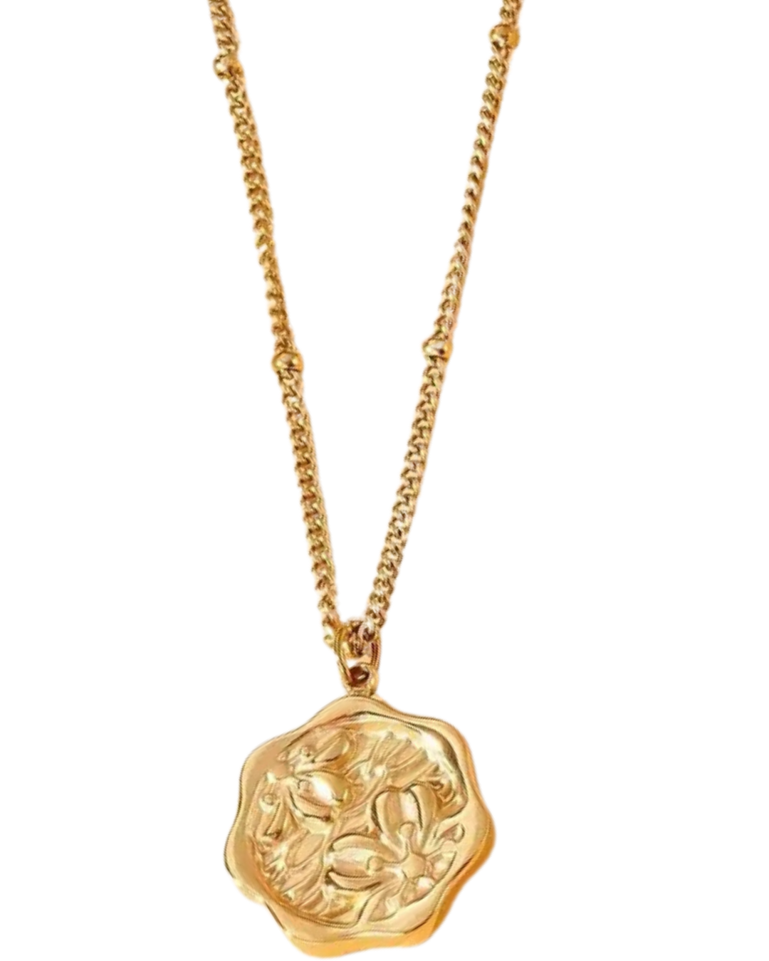 COLLAR FLORCITAS MEDALLA