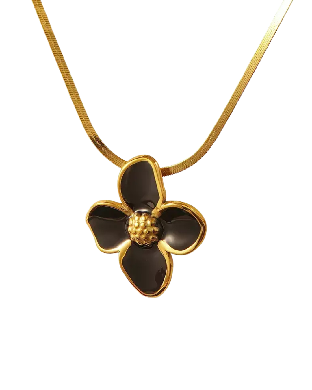 COLLAR ROSE NACAR BLACK