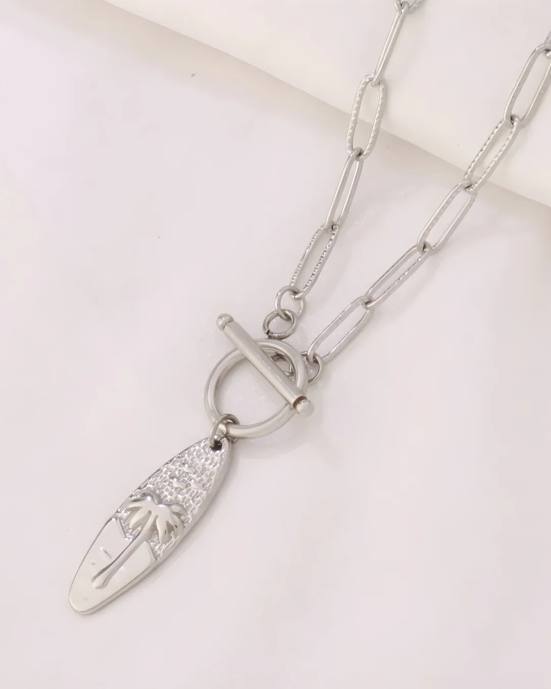 COLLAR PALMERA SILVER