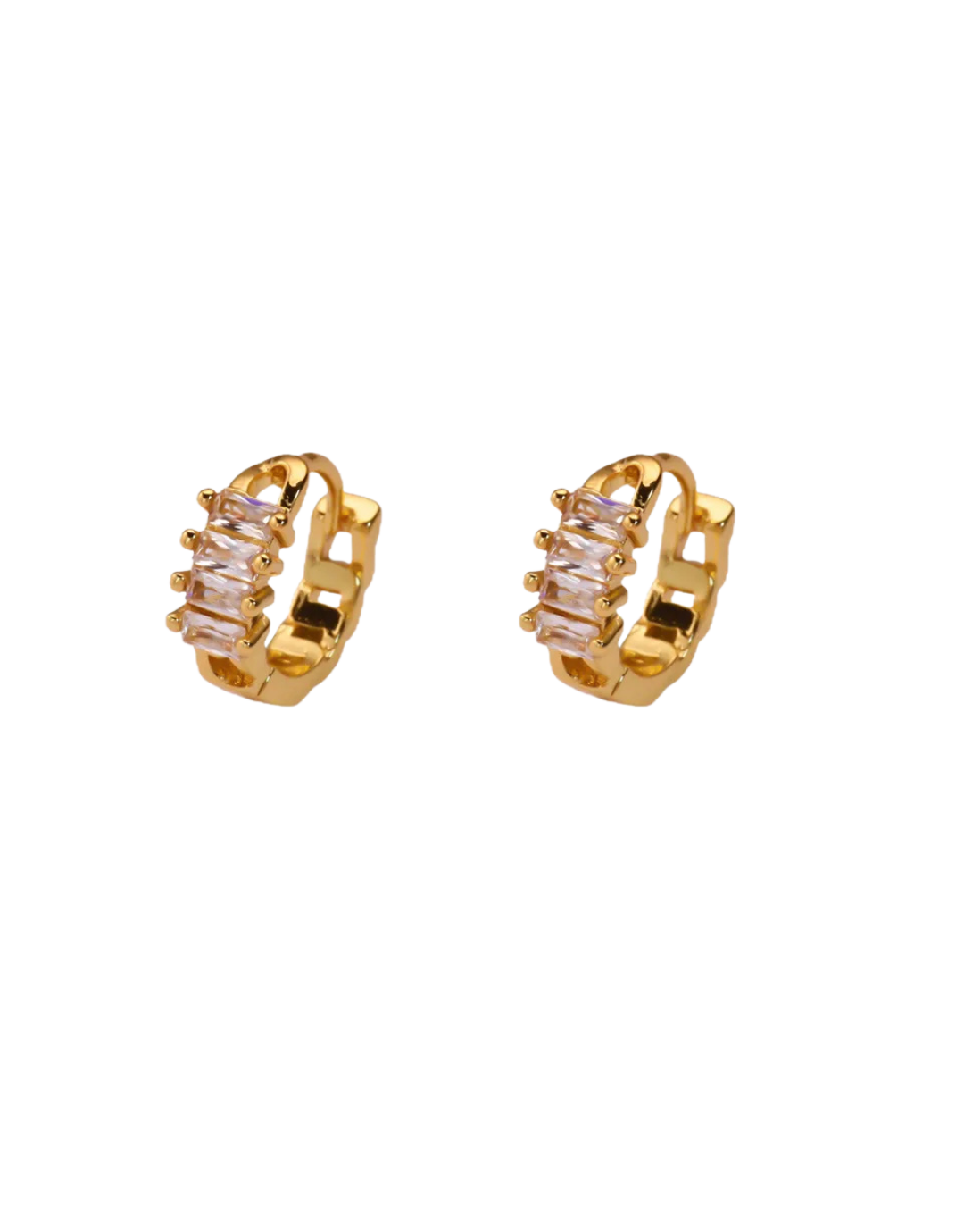 AROS LITTLE HOOPS TRENZADO CUBIC