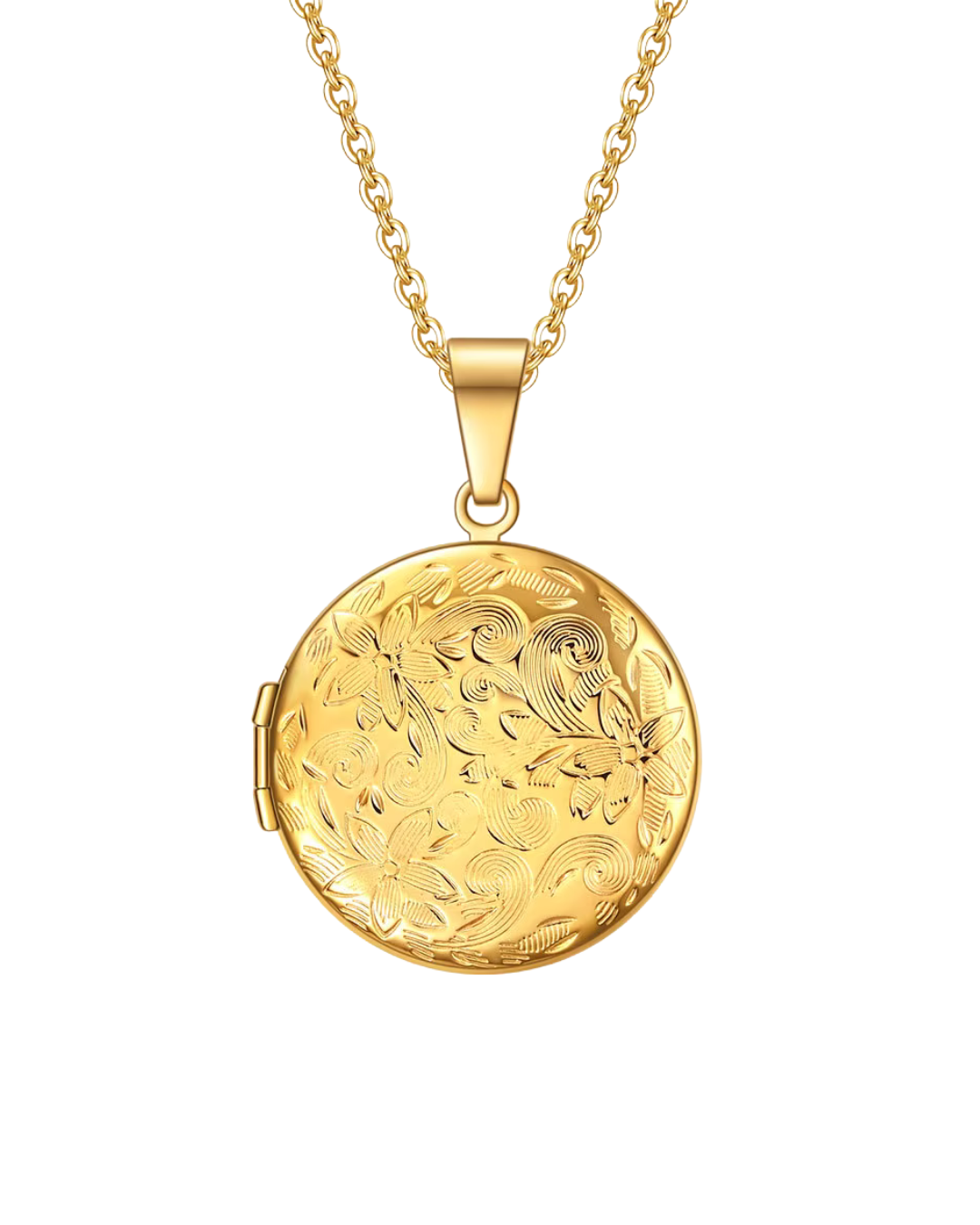 COLLAR RELICARIO LOTO GOLD