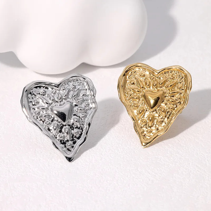 ANILLO HEART RETRO GOLD