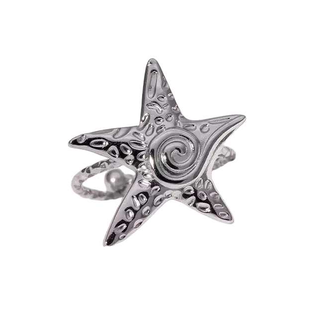 ANILLO ESTRELLA DE MAR SILVER
