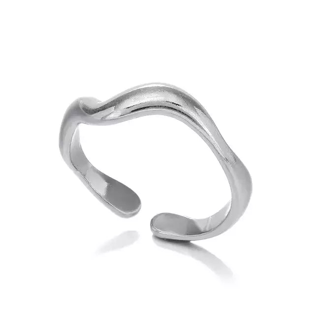 ANILLO WAVY SILVER