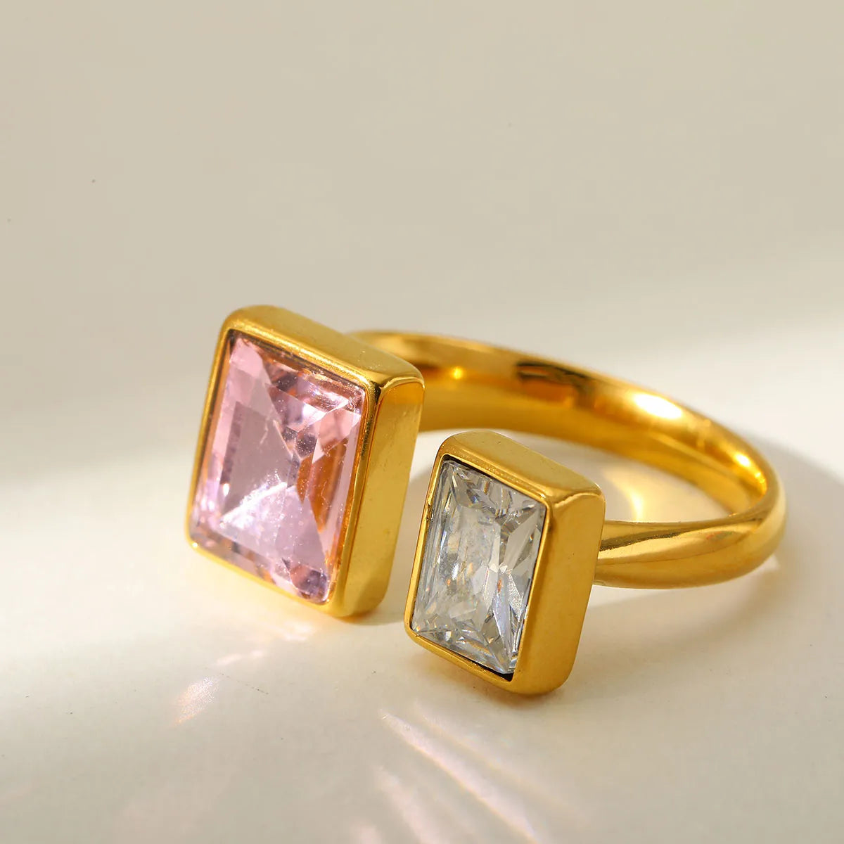 ANILLO RECTANGULO PINK