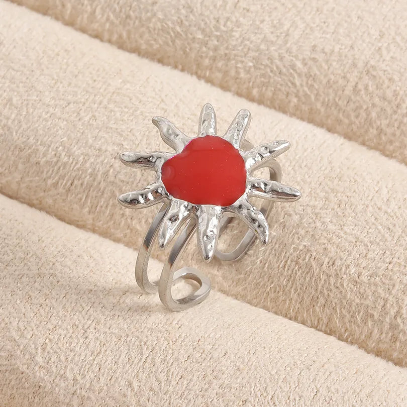 ANILLO FRIDA RED SILVER