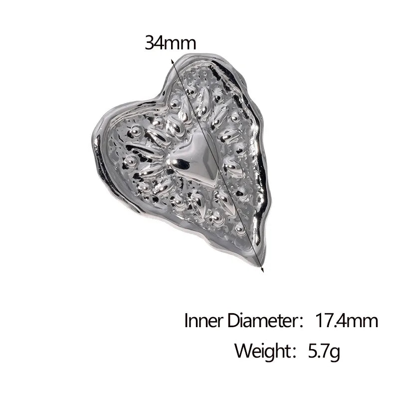ANILLO HEART RETRO SILVER