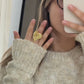ANILLO HEART RETRO GOLD